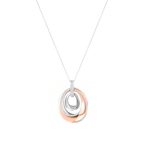 Round Flexible Hoops Pendant.